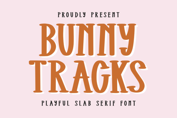 Bunny Tracks Font: A Bold Slab Serif for Brand Identity