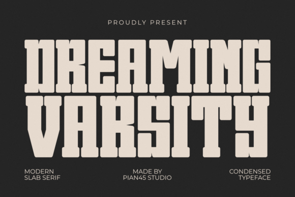 Dreaming Varsity Font for Handmade Labels and Shop Branding