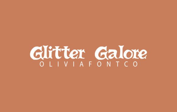 Glitter Galore Font for Handmade Labels and Romantic Designs