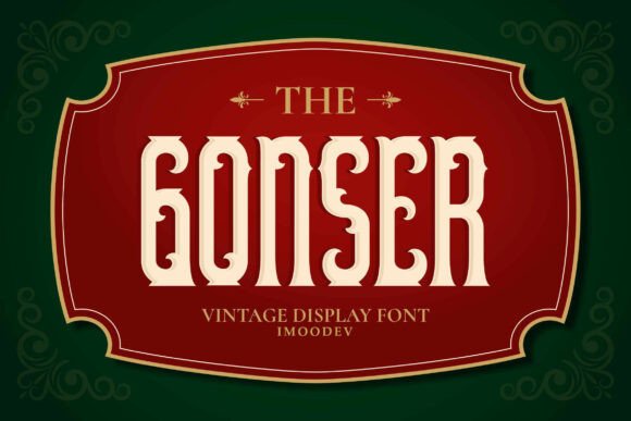Gonser: A Vintage Serif Font for Digital Branding