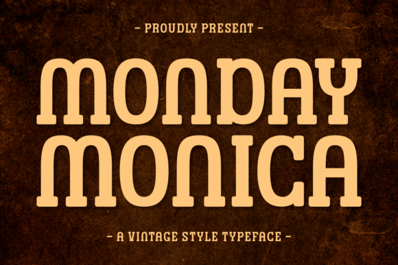 Monday Monica Font for Handmade Labels and Displays