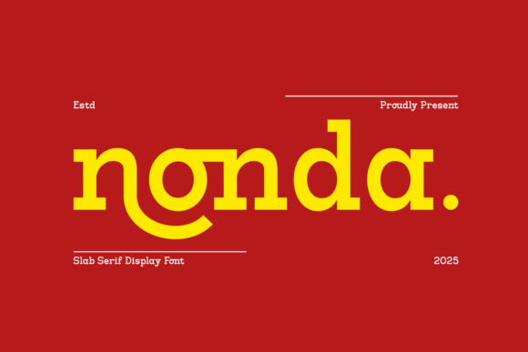 Nonda Font: Modern Slab Serif for 2025 Design