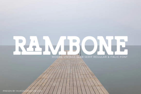 Rambone Font Review: Bold Slab Serif for Branding