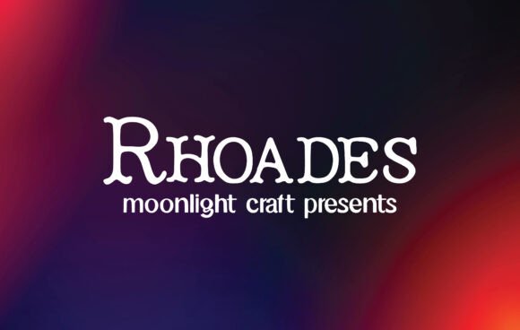 Rhoades Font for Editorial Design and Branding
